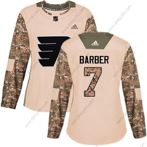 Adidas Philadelphia Flyers #7 Bill Barber Camo Autentické 2017 Veterans Day Sešitý NHL dres – Dámské