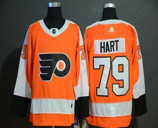 Adidas Philadelphia Flyers #79 Carter Hart Oranžová Sešitý NHL dres – Pánské