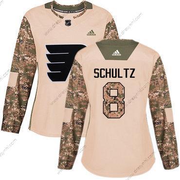 Adidas Philadelphia Flyers #8 Dave Schultz Camo Autentické 2017 Veterans Day Sešitý NHL dres – Dámské