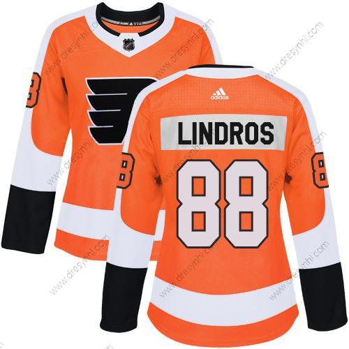 Adidas Philadelphia Flyers #88 Eric Lindros Oranžová Domácí dres Autentické Sešitý NHL dres – Dámské