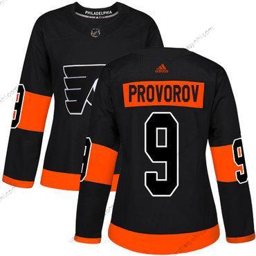 Adidas Philadelphia Flyers#9 Autentické Ivan Provorov Černá NHL Náhradní dres – Dámské