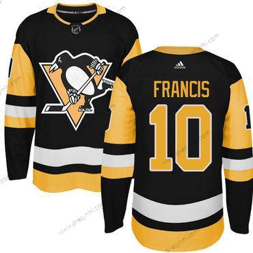 Adidas Pittsburgh Penguins #10 Ron Francis Černá Náhradní Autentické Sešitý NHL dres – Pánské