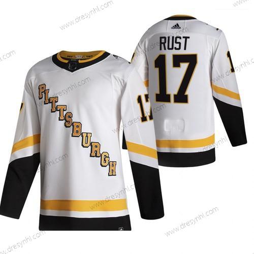 Adidas Pittsburgh Penguins #17 Bryan Rust Bílý 2020-21 Obrácený Retro Náhradní NHL dres – Pánské