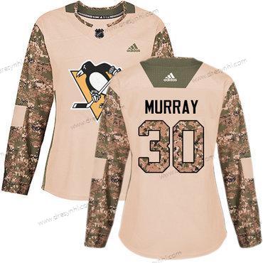 Adidas Pittsburgh Penguins #30 Matt Murray Camo Autentické 2017 Veterans Day Sešitý NHL dres – Dámské