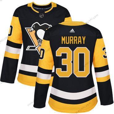 Adidas Pittsburgh Penguins #30 Matt Murray Černá Domácí dres Autentické Sešitý NHL dres – Dámské