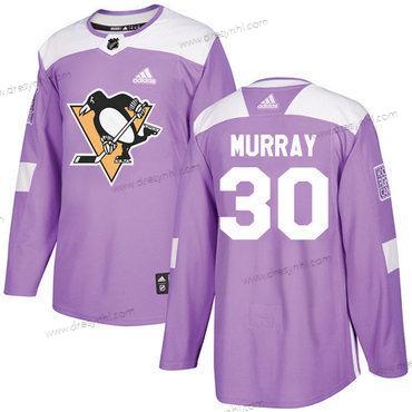 Adidas Pittsburgh Penguins #30 Matt Murray Nachový Autentické Bojuje proti rakovině Sešitý NHL dres – Pánské