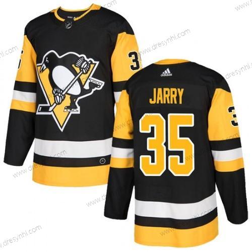 Adidas Pittsburgh Penguins #35 Tristan Jarry Černá Sešitý NHL dres – Pánské