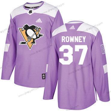 Adidas Pittsburgh Penguins #37 Carter Rowney Nachový Autentické Bojuje proti rakovině Sešitý NHL dres – Pánské