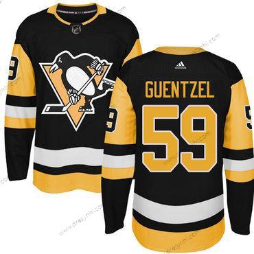 Adidas Pittsburgh Penguins #59 Jake Guentzel Černá Náhradní Autentické Sešitý NHL dres – Pánské