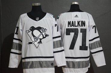 Adidas Pittsburgh Penguins 71 Evgeni Malkin Bílý 2019 NHL All-Star Game dres – Pánské