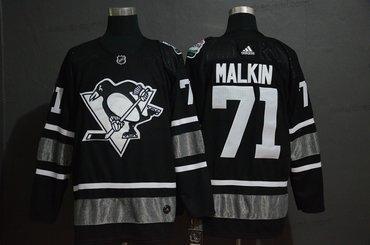 Adidas Pittsburgh Penguins 71 Evgeni Malkin Černá 2019 NHL All-Star Game dres – Pánské