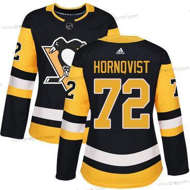 Adidas Pittsburgh Penguins #72 Patric Hornqvist Černá Domácí dres Autentické Sešitý NHL dres – Dámské