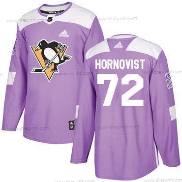 Adidas Pittsburgh Penguins #72 Patric Hornqvist Nachový Autentické Bojuje proti rakovině Sešitý NHL dres – Pánské