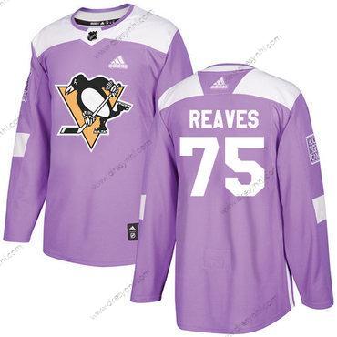 Adidas Pittsburgh Penguins #75 Ryan Reaves Nachový Autentické Bojuje proti rakovině Sešitý NHL dres – Pánské