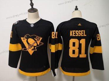 Adidas Pittsburgh Penguins 81 Evgeni Kessel Černá 2019 NHL Stadium Series dres – Dámské