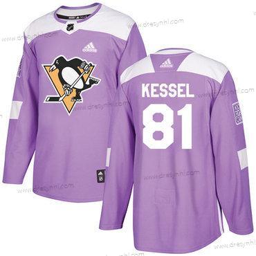 Adidas Pittsburgh Penguins #81 Phil Kessel Nachový Autentické Bojuje proti rakovině Sešitý NHL dres – Pánské