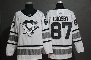 Adidas Pittsburgh Penguins 87 Sidney Crosby Bílý 2019 NHL All-Star Game dres – Pánské