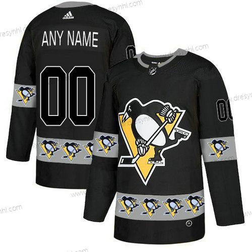 Adidas Pittsburgh Penguins Personalizované Černá Tým Logos dres – Pánské