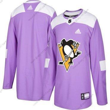 Adidas Pittsburgh Penguins Personalizované Nachový Růžový Hokejový Bojuje proti rakovině Tréninkový dres – Pánské