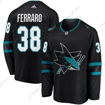 Adidas San Jose Sharks #38 Mario Ferraro Breakaway Černá dres – Pánské