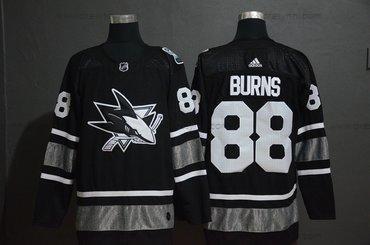 Adidas San Jose Sharks 88 Brent Burns Černá 2019 NHL All-Star Game dres – Pánské