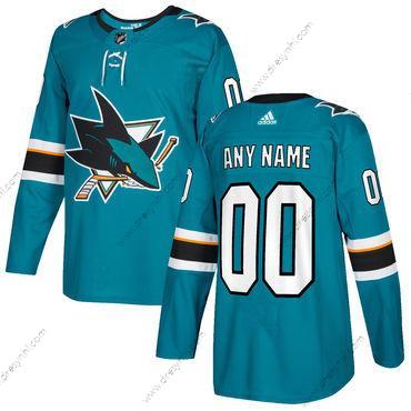 Adidas San Jose Sharks Personalizované Modrý Sešitý NHL 2017-2018 Hokejový dres – Pánské