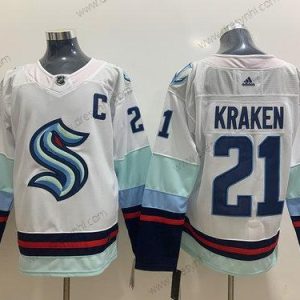 Adidas Seattle Kraken #21 Kraken Bílý Sešitý NHL dres – Pánské