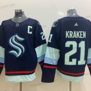 Adidas Seattle Kraken #21 Kraken Námořnictvo Modrý Sešitý NHL dres – Pánské