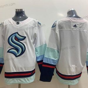 Adidas Seattle Kraken Prázdný Bílý Sešitý NHL dres – Pánské