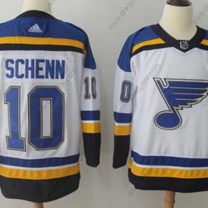 Adidas St. Louis Blues #10 Brayden Schenn Bílý Road Autentické Sešitý NHL dres – Pánské