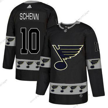 Adidas St. Louis Blues #10 Brayden Schenn Černá Tým Logos dres – Pánské