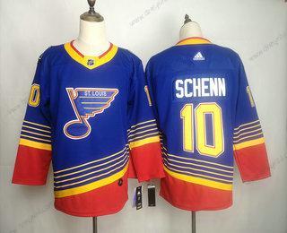 Adidas St. Louis Blues #10 Brayden Schenn Modrý Sešitý NHL Retro dres – Pánské