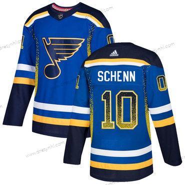 Adidas St. Louis Blues #10 Brayden Schenn Royal Modrý Černá dres – Pánské