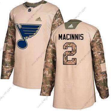 Adidas St. Louis Blues #2 Al Macinnis Camo Autentické 2017 Veterans Day Sešitý NHL dres – Pánské