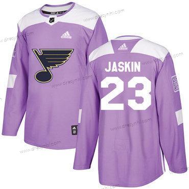 Adidas St. Louis Blues #23 Dmitrij Jaskin Nachový Autentické Bojuje proti rakovině Sešitý NHL dres – Pánské