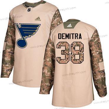 Adidas St. Louis Blues #38 Pavol Demitra Camo Autentické 2017 Veterans Day Sešitý NHL dres – Pánské