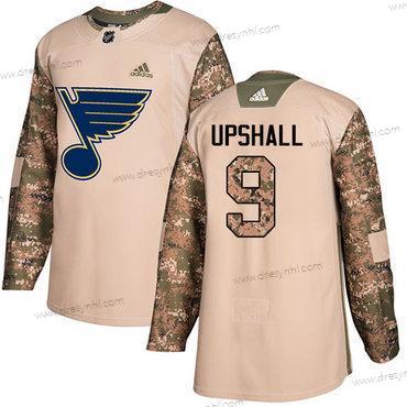 Adidas St. Louis Blues #9 Scottie Upshall Camo Autentické 2017 Veterans Day Sešitý NHL dres – Pánské