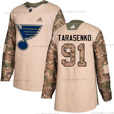 Adidas St. Louis Blues #91 Vladimir Tarasenko Camo Autentické 2017 Veterans Day Sešitý NHL dres – Pánské