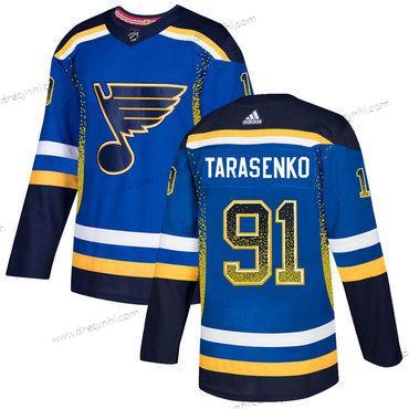 Adidas St. Louis Blues #91 Vladimir Tarasenko Royal Modrý Černá dres – Pánské