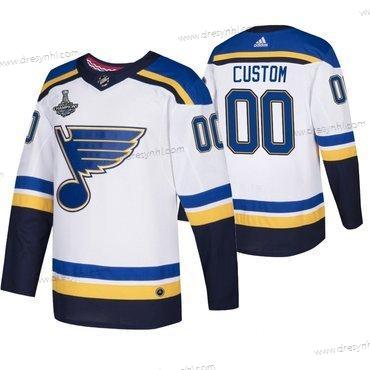 Adidas St. Louis Blues Personalizované Bílý 2019 Stanley Cup Champions dres