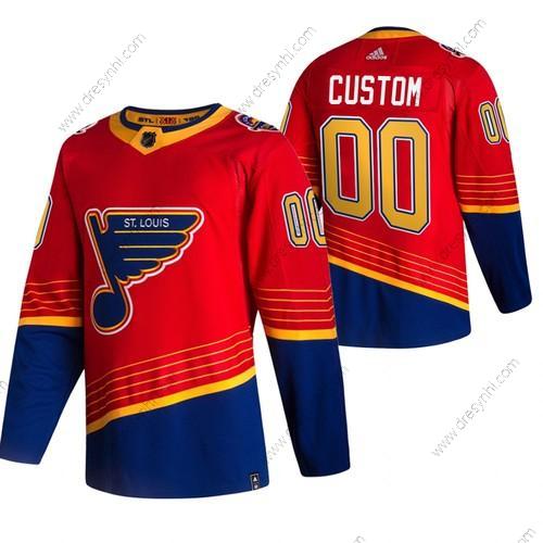 Adidas St. Louis Blues Personalizované Červené 2020-21 Obrácený Retro Náhradní NHL dres – Pánské