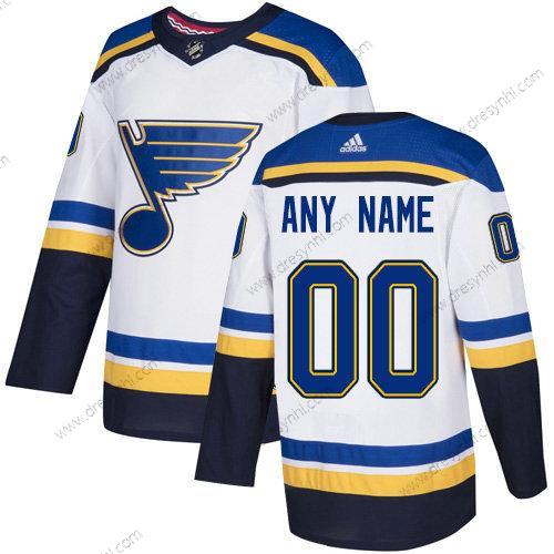 Adidas St. Louis Blues Personalizované NHL Autentické Bílý dres – Pánské