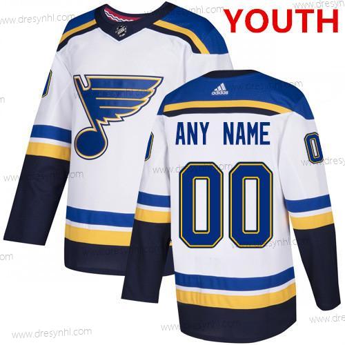 Adidas St. Louis Blues Personalizované NHL Autentické Bílý dres