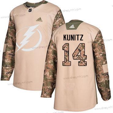 Adidas Tampa Bay Lightning #14 Chris Kunitz Camo Autentické 2017 Veterans Day Sešitý NHL dres – Pánské