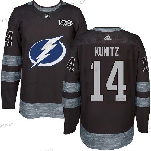 Adidas Tampa Bay Lightning #14 Chris Kunitz Černá 1917-2017 100th Výročí Sešitý NHL dres – Pánské