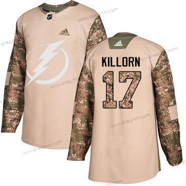 Adidas Tampa Bay Lightning #17 Alex Killorn Camo Autentické 2017 Veterans Day Sešitý NHL dres – Pánské