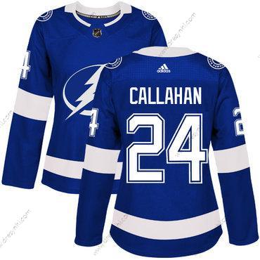 Adidas Tampa Bay Lightning #24 Ryan Callahan Modrý Domácí dres Autentické Sešitý NHL dres – Dámské