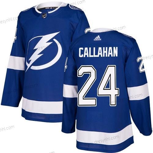 Adidas Tampa Bay Lightning #24 Ryan Callahan Modrý Domácí dres Autentické Sešitý NHL dres – Pánské