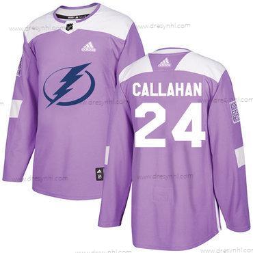 Adidas Tampa Bay Lightning #24 Ryan Callahan Nachový Autentické Bojuje proti rakovině Sešitý NHL dres – Pánské