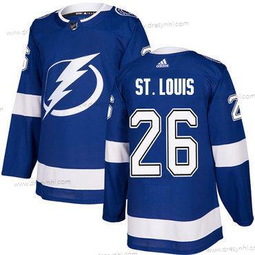 Adidas Tampa Bay Lightning #26 Martin St. Louis Modrý Domácí dres Autentické Sešitý NHL dres – Pánské